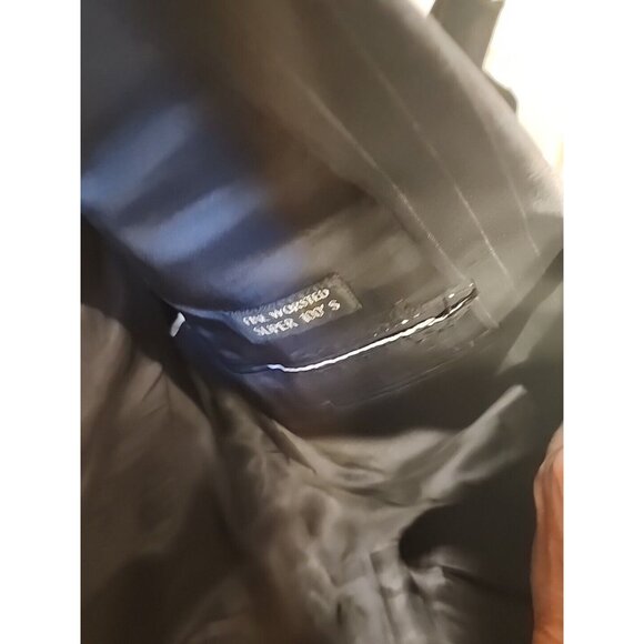 Ermenegildo Zegna Mens Wool Blazer Sport Coat Jacket Size 50 Navy Stripped - Picture 8 of 13